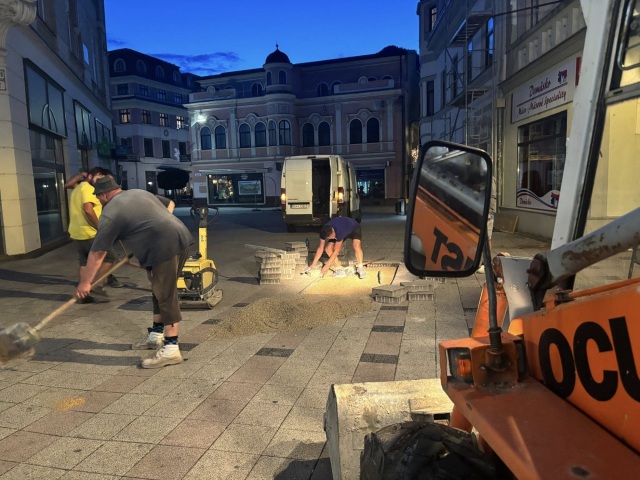 opravy, dlažba, centrum, Ružomberok