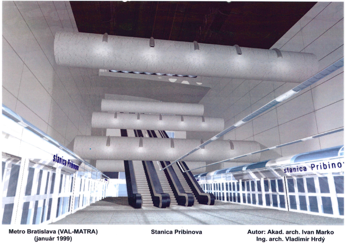 1999 - Stanica metra Pribinova metro Bratislava