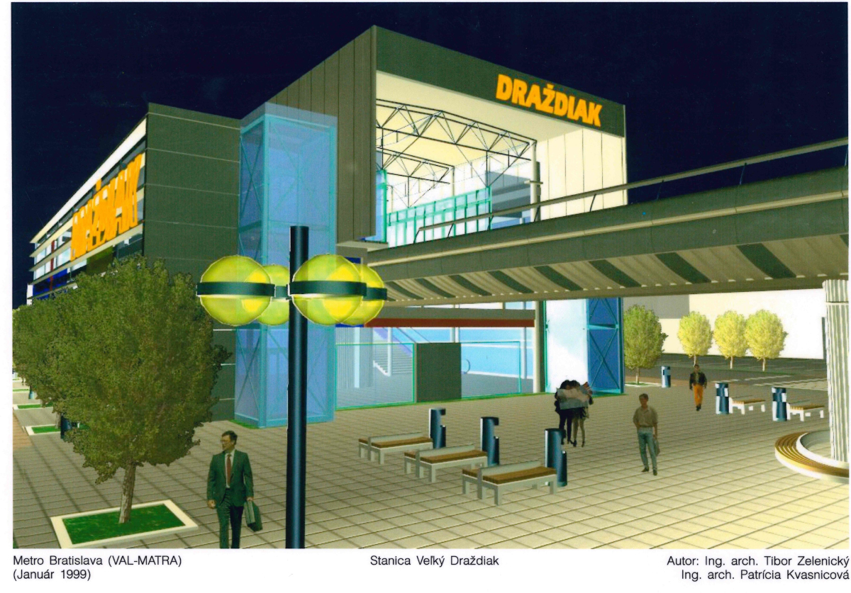 1999 - Stanica metra Veľký Draždiak metro bratislava