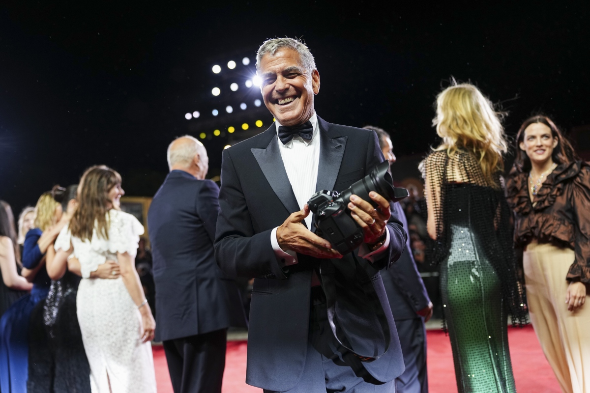 Italy Venice Film Festival Jay Kelly Red Carpet