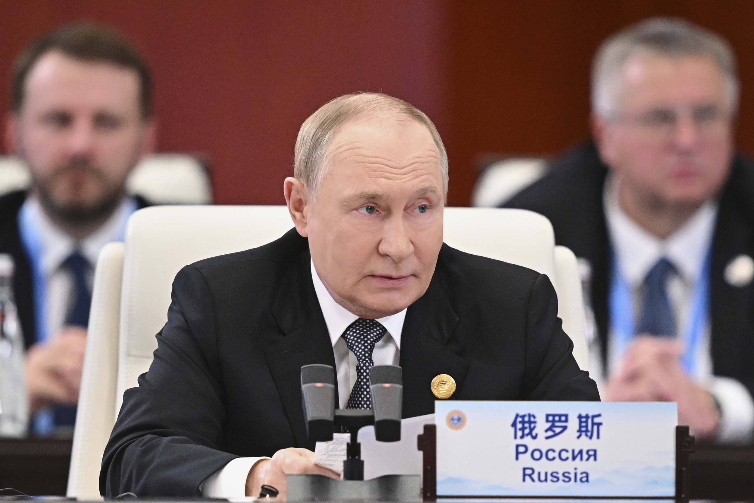 Ruský prezident Vladimir Putin na summite Šanghajskej organizácie pre spoluprácu (ŠOS) v čínskom meste Tchien-ťin 1. septembra 2025.