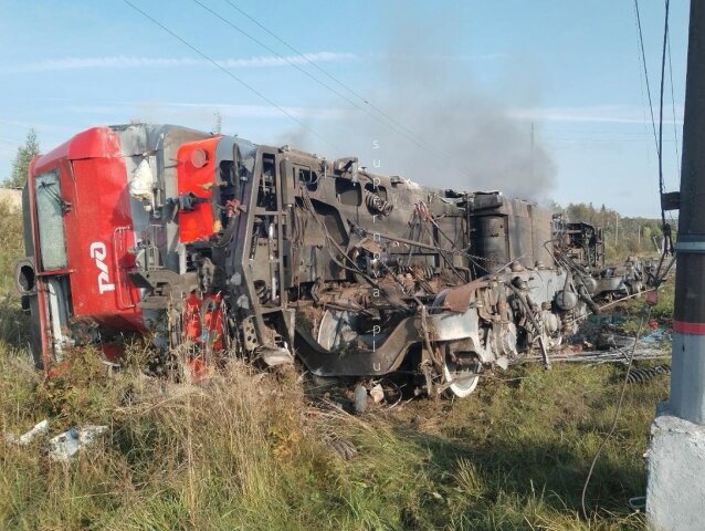 vykoľajený vlak v Rusku, ukrajinský útok, železnice