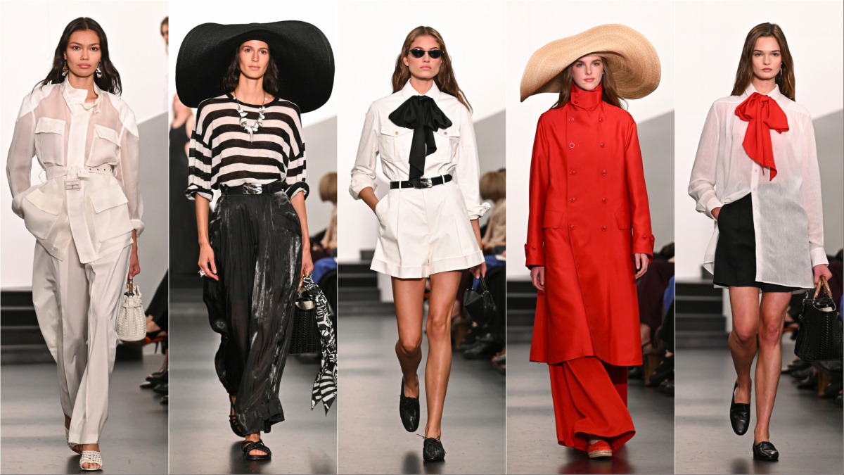 Modelky na prehliadke Ralph Lauren Jar/Leto 2026.
