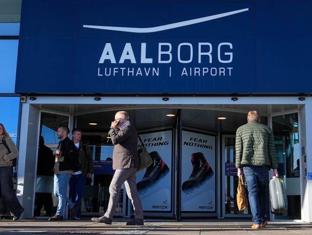 dánsko letisko Aalborg