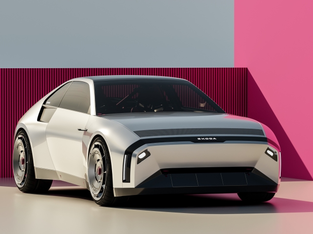 Takto si predstavuje Škodu 110 R interný dizajnér českej automobilky. Nevydal sa však retro cestou. Vidieť to na prvý pohľad.