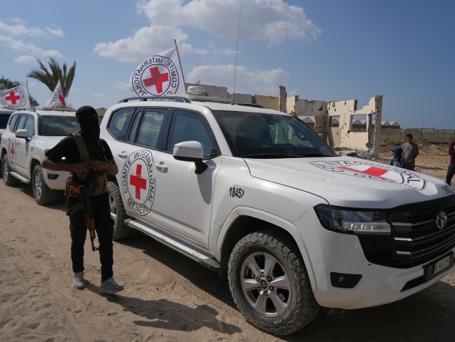 Červený kríž, Hamas, prepustenie rukojemníkov