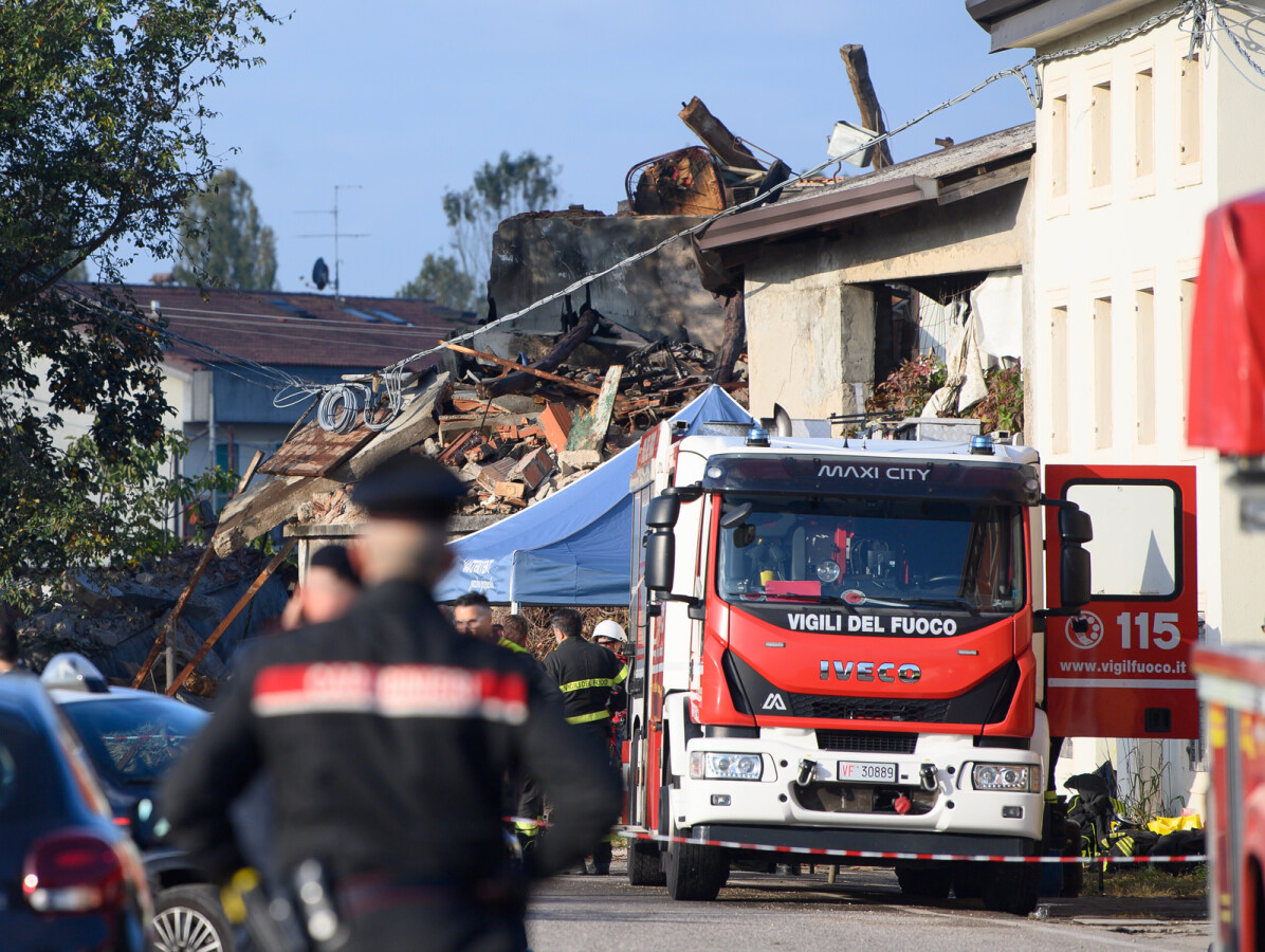 Taliansko, výbuch, polícia, hasiči