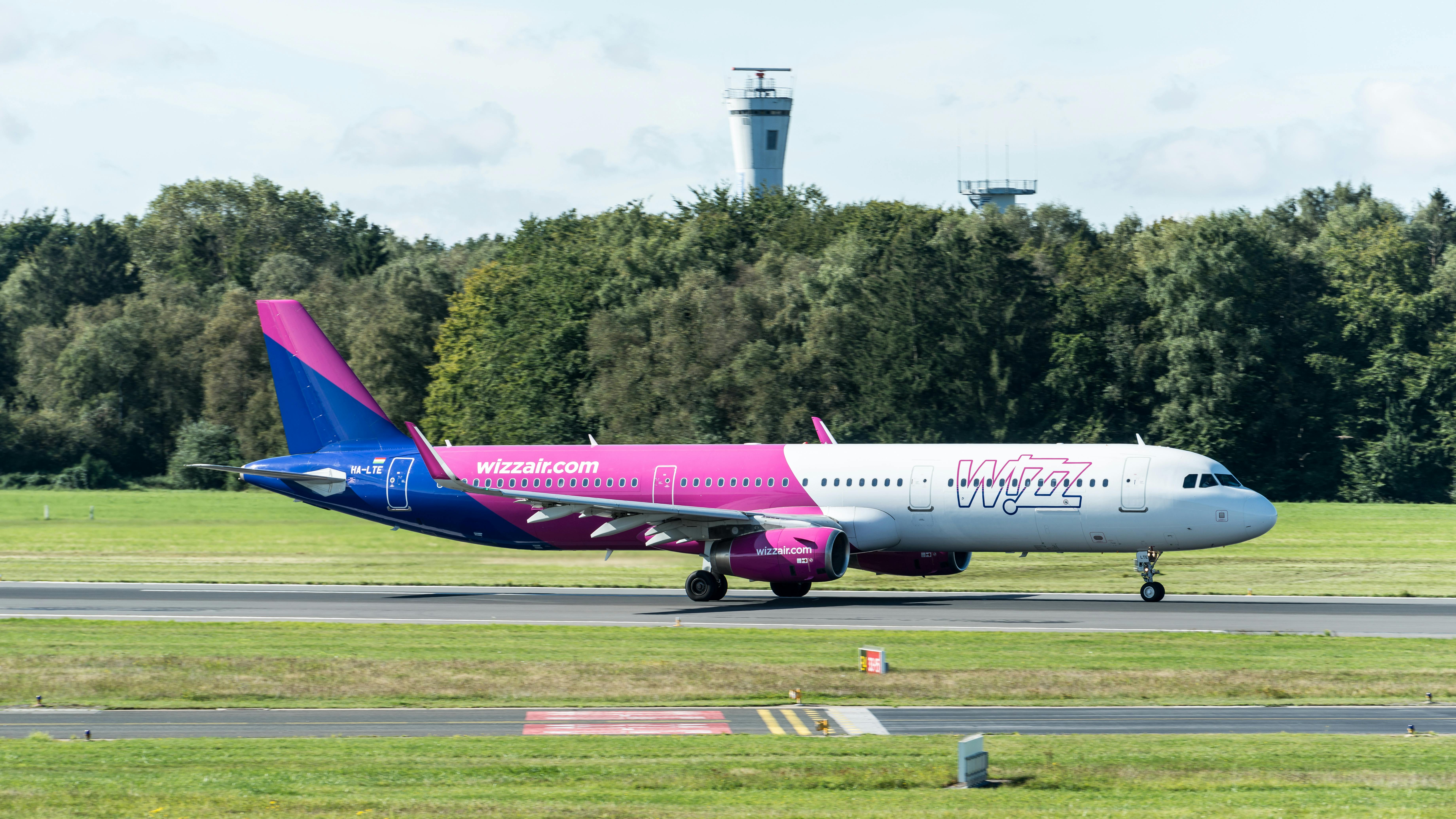 Lietadlo nízkonákladovej spoločnosti Wizz Air. Ilustračný záber.
