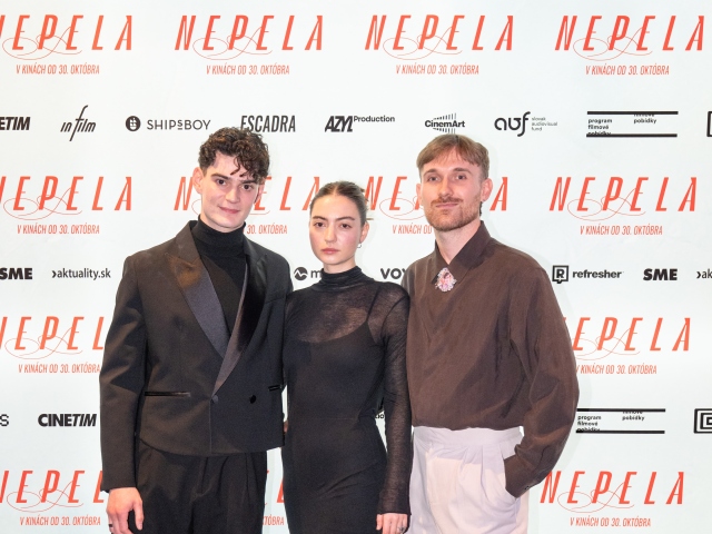 Herec Josef Trojan, režisér Gregor Valentovič a herečka Tereza Smetanová