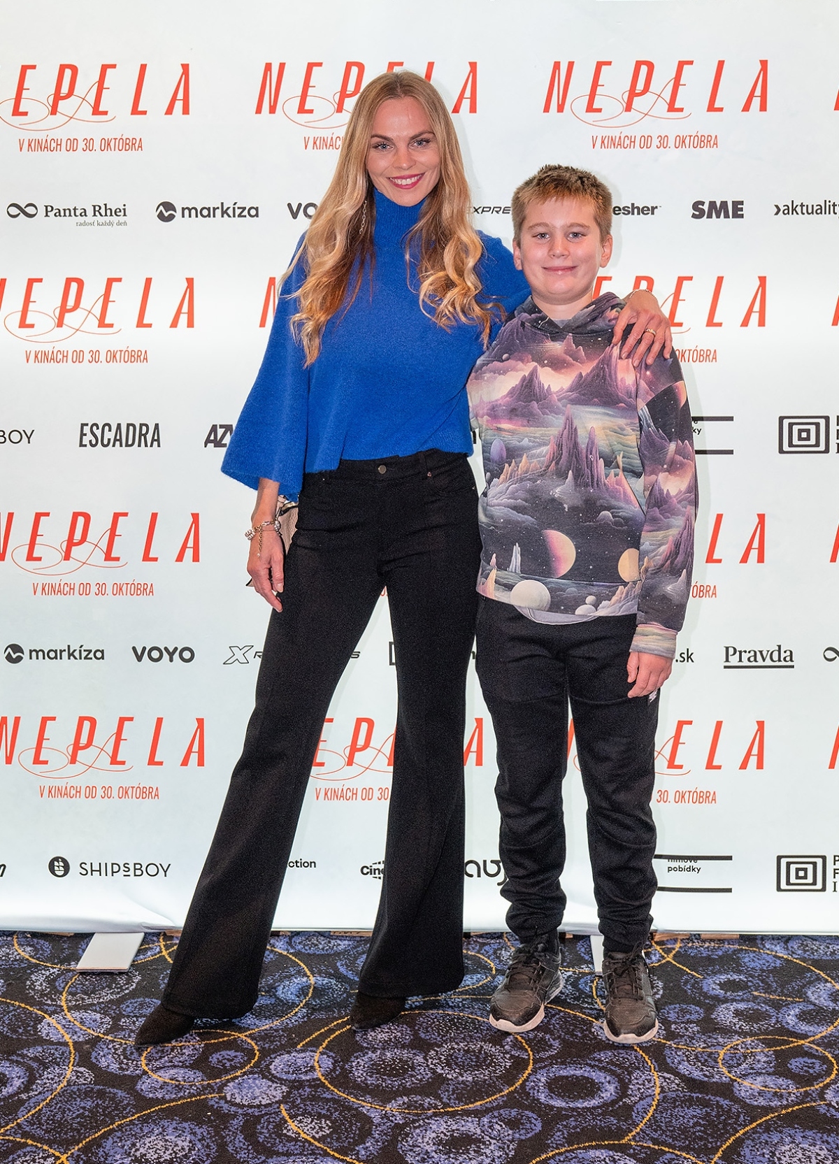 Herečka Milena Minichová na premiére filmu Nepela. 