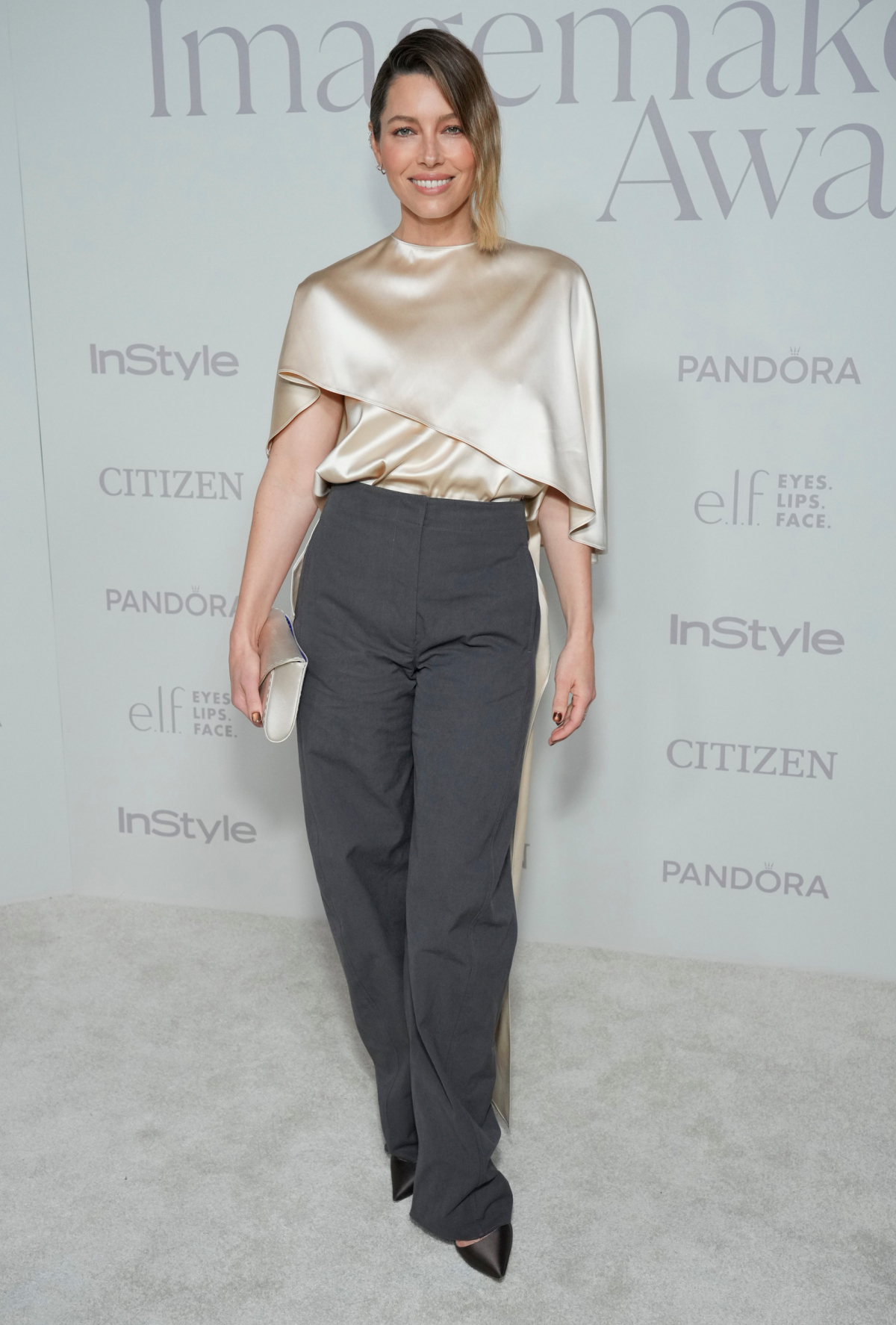 Herečka Jessica Biel na evente InStyle Imagemaker Awards.