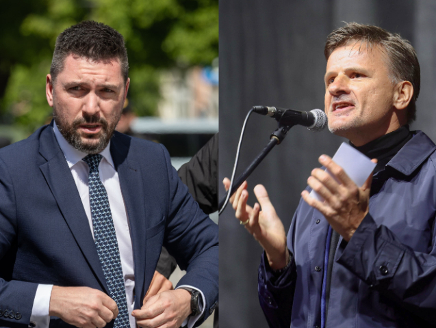 Minister pôdohospodárstva Richard Takáč, poslanec Alojz Hlina