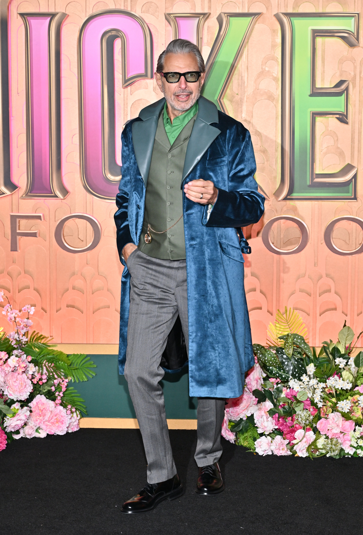 Herec Jeff Goldblum v modeli Prada.
