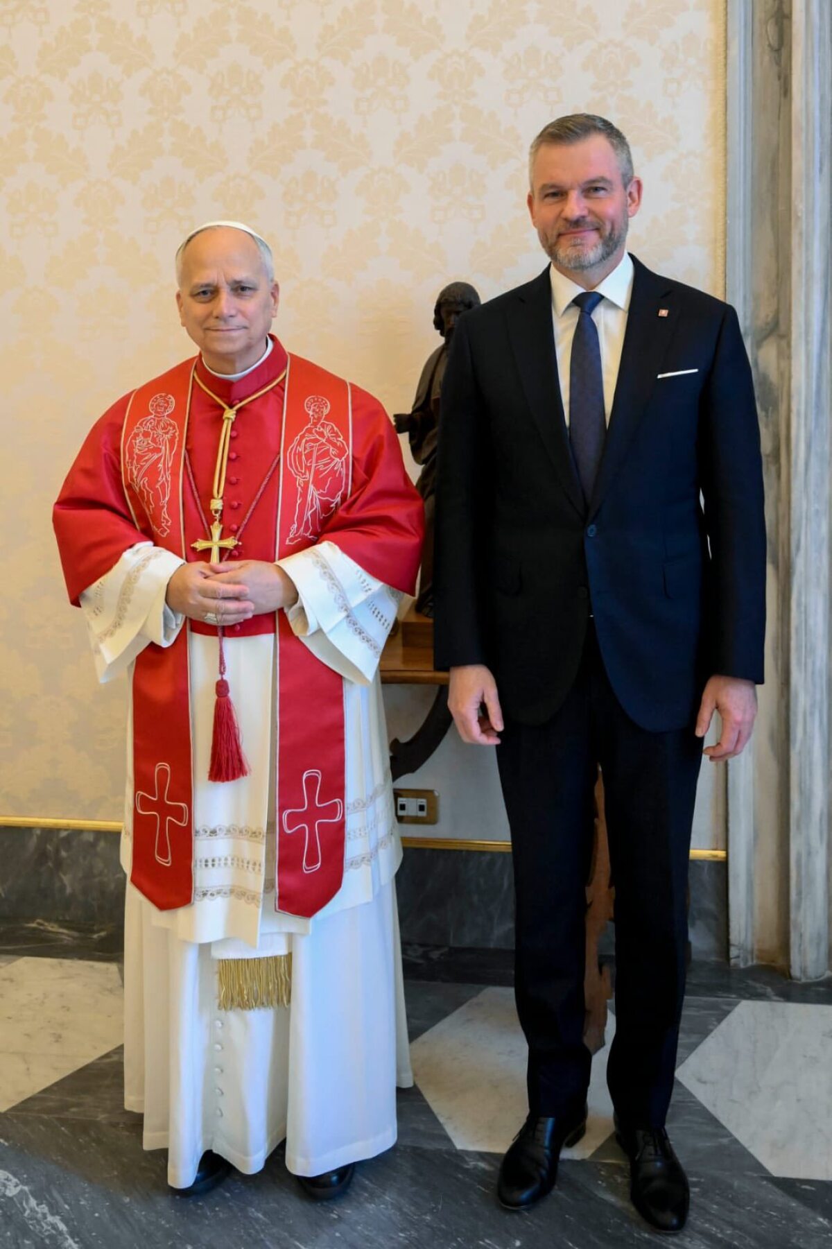 Pápež prijal prezidenta SR Petra Pellegriniho. 
