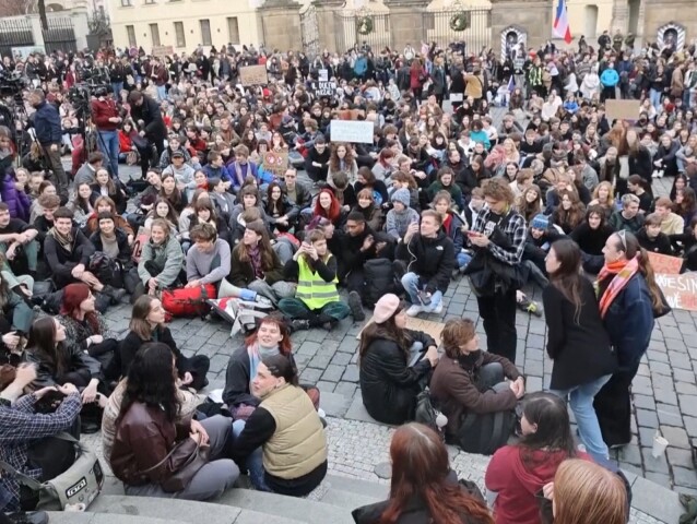 protest česko, motoristi Praha