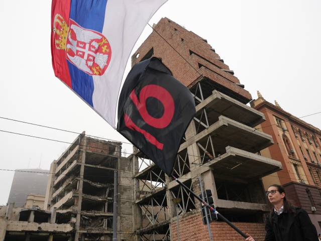 Serbia Trump Protest