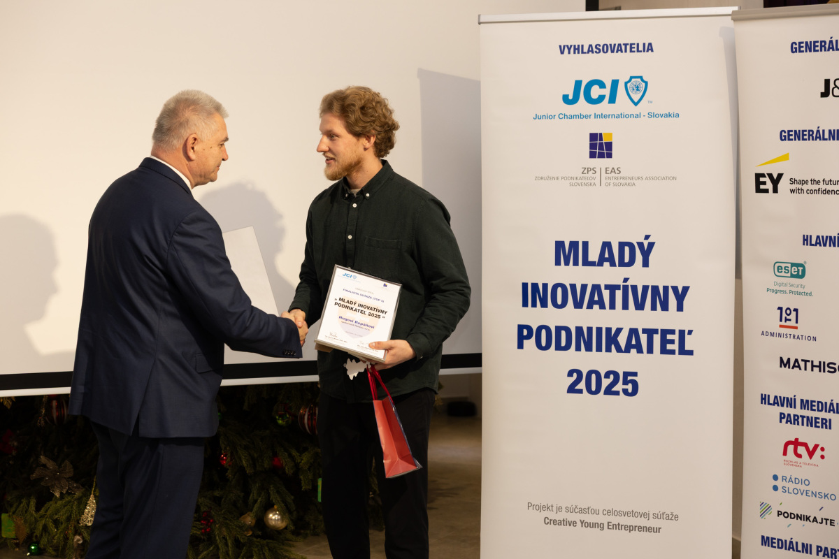 mladý inovatívny podnikateľ 2025, Hugo Repáň