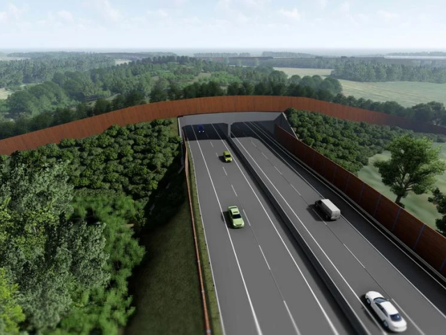 Vizualizácia zámeru D1 úsek Turany - Hubová