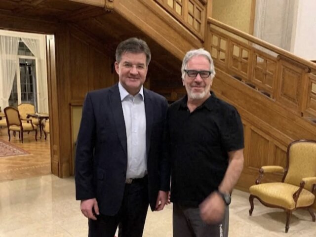 Miroslav Lajčák a Jeffrey Epstein
