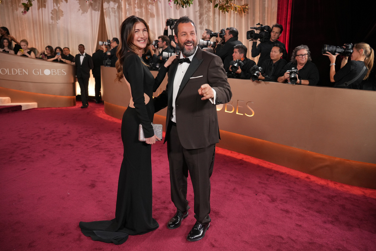Herec Adam Sandler a jeho manželka Jackie Sandler.