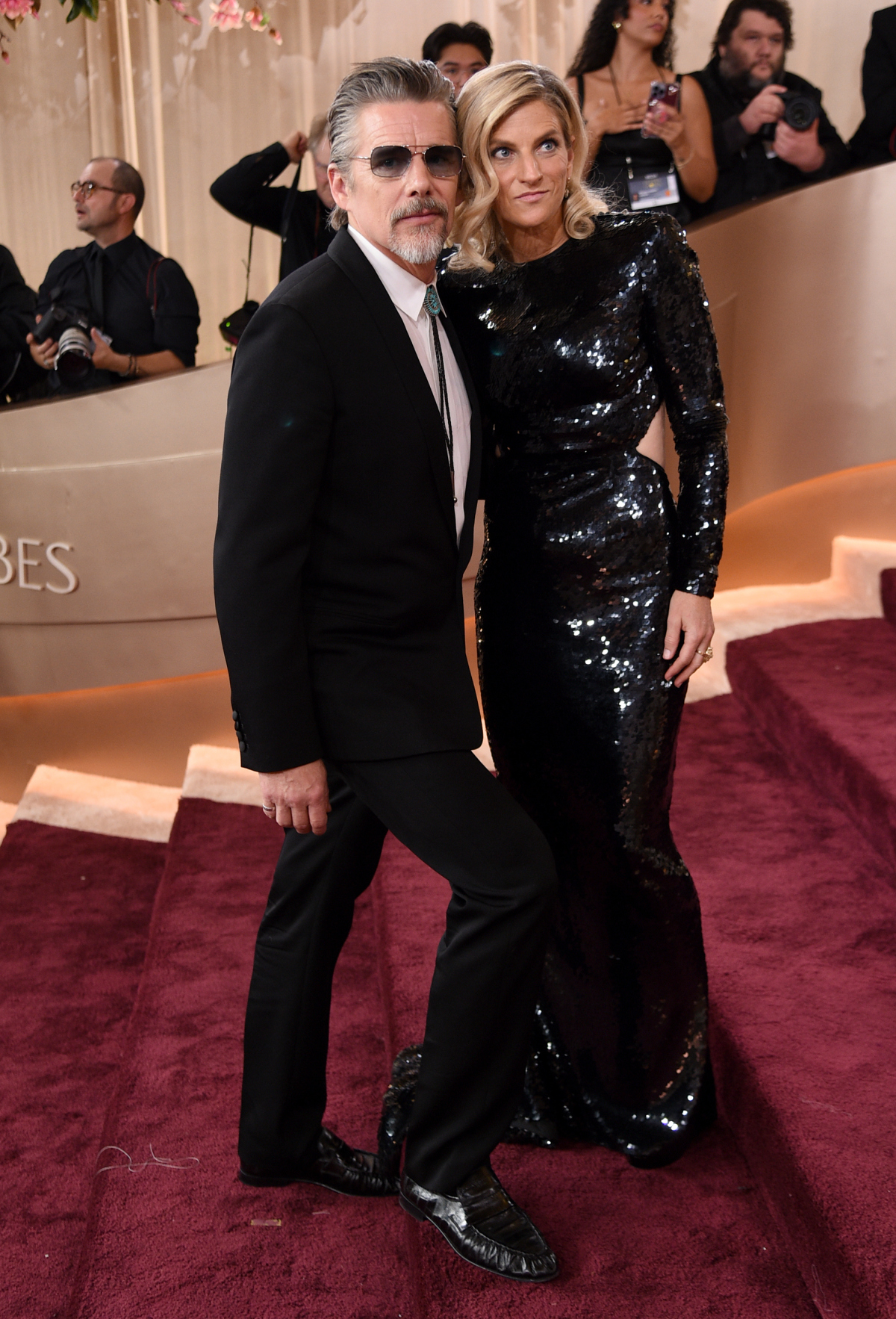 Herec Ethan Hawke a jeho manželka Ryan Hawke.