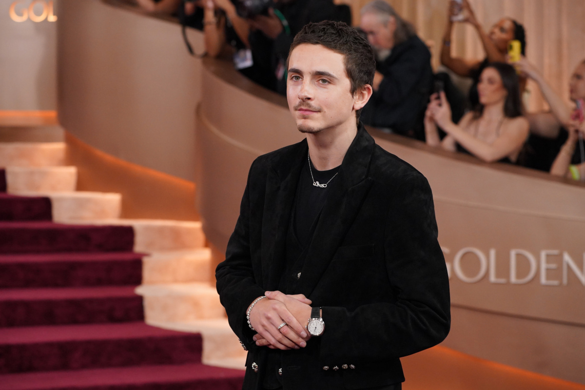 Herec Timothee Chalamet sa prešiel po červenom koberci sám.