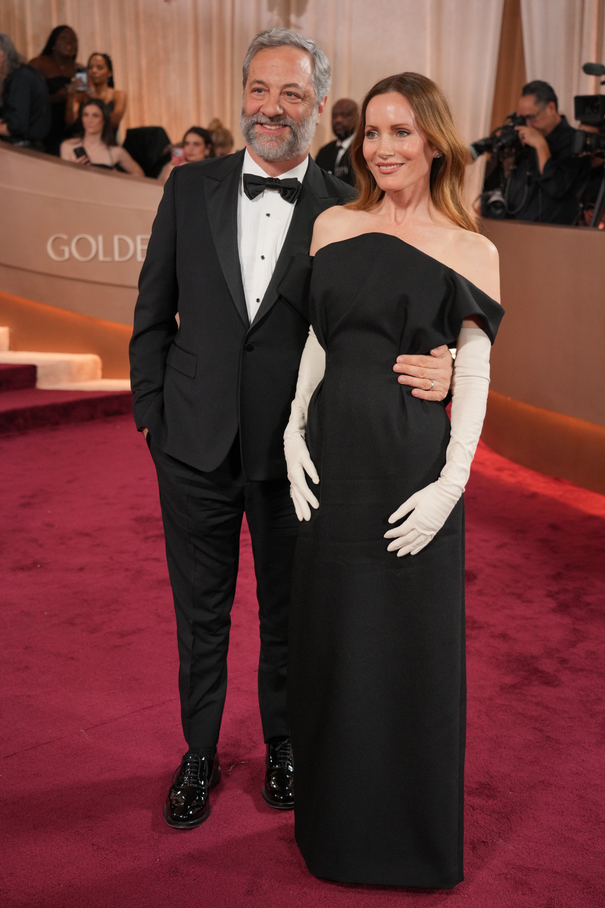 Režisér Judd Apatow a jeho manželka Lesley Mann.