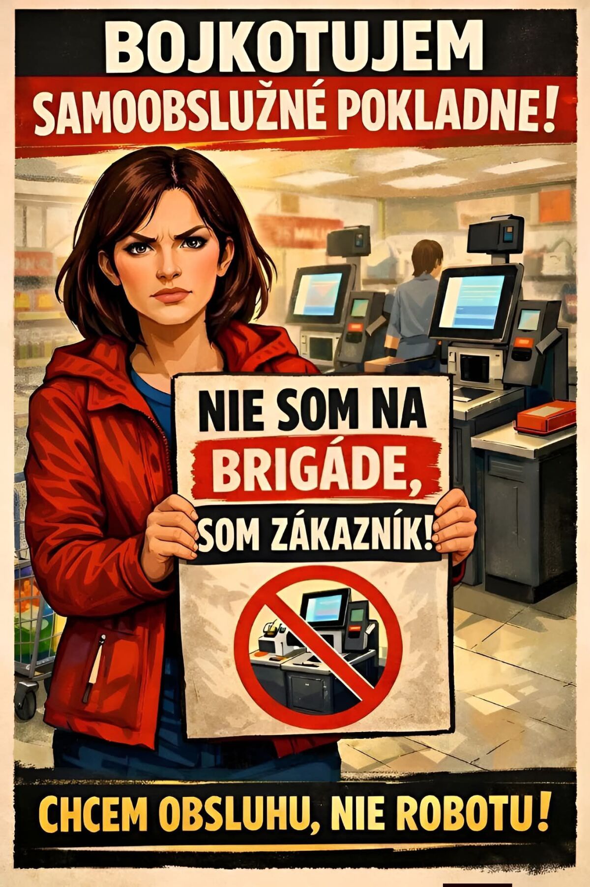 bojkot samoobslužných pokladní
