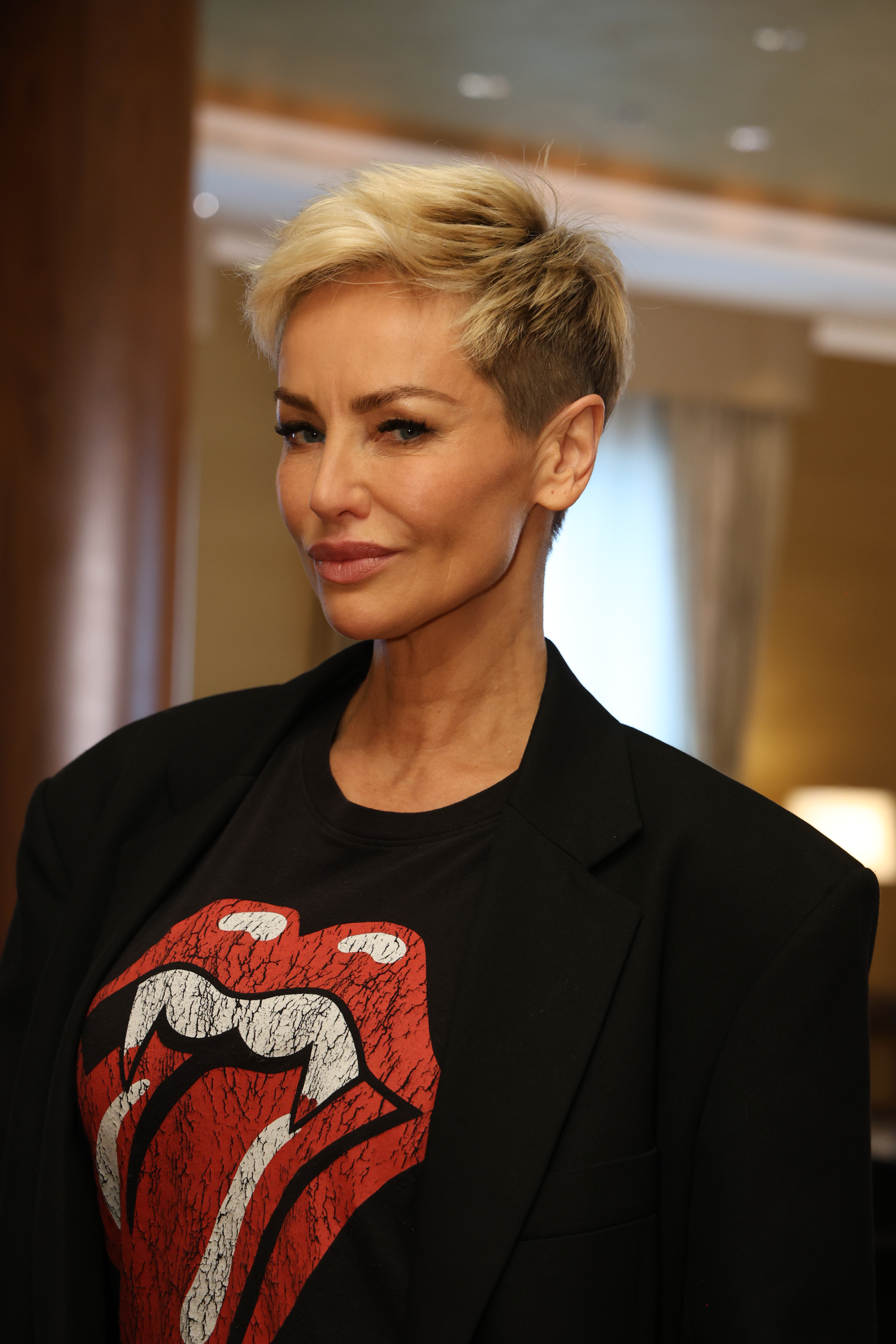 Slovenská modelka Adriana Sklenaříková na tlačovej konferencii pred akciou Beauty Ball 2026.