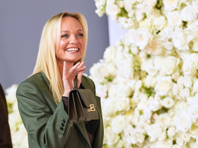 Emma Bunton na premiére dokumentu Victoria Beckham v Londýne v októbri 2025.