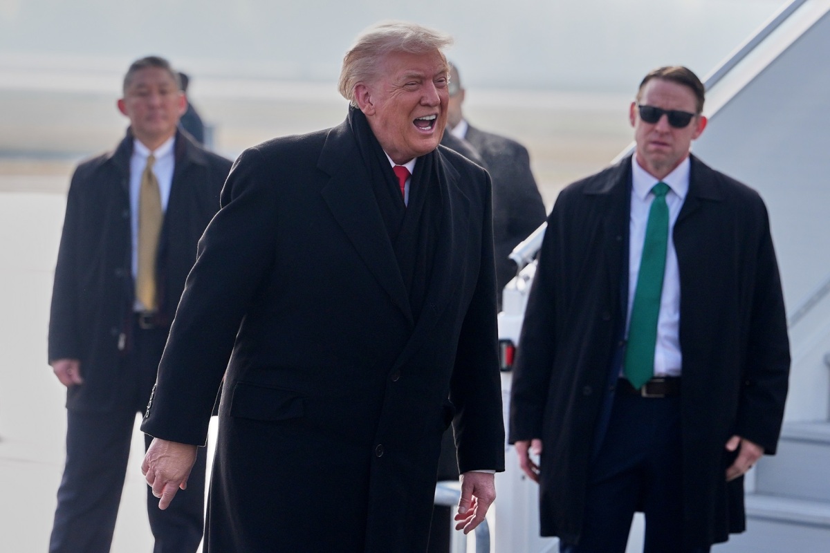 APTOPIX Switzerland Davos Trump