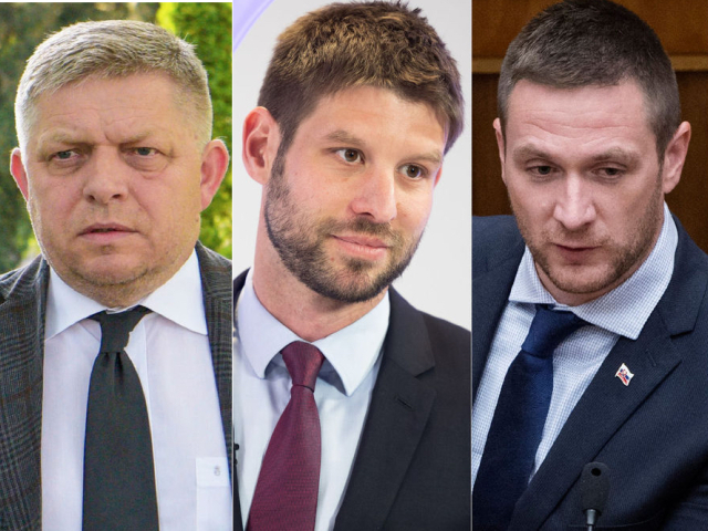 Robert Fico, Michal Šimečka, Milan Uhrík
