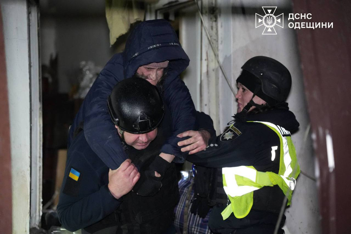 Ukrajina Odesa záchranári
