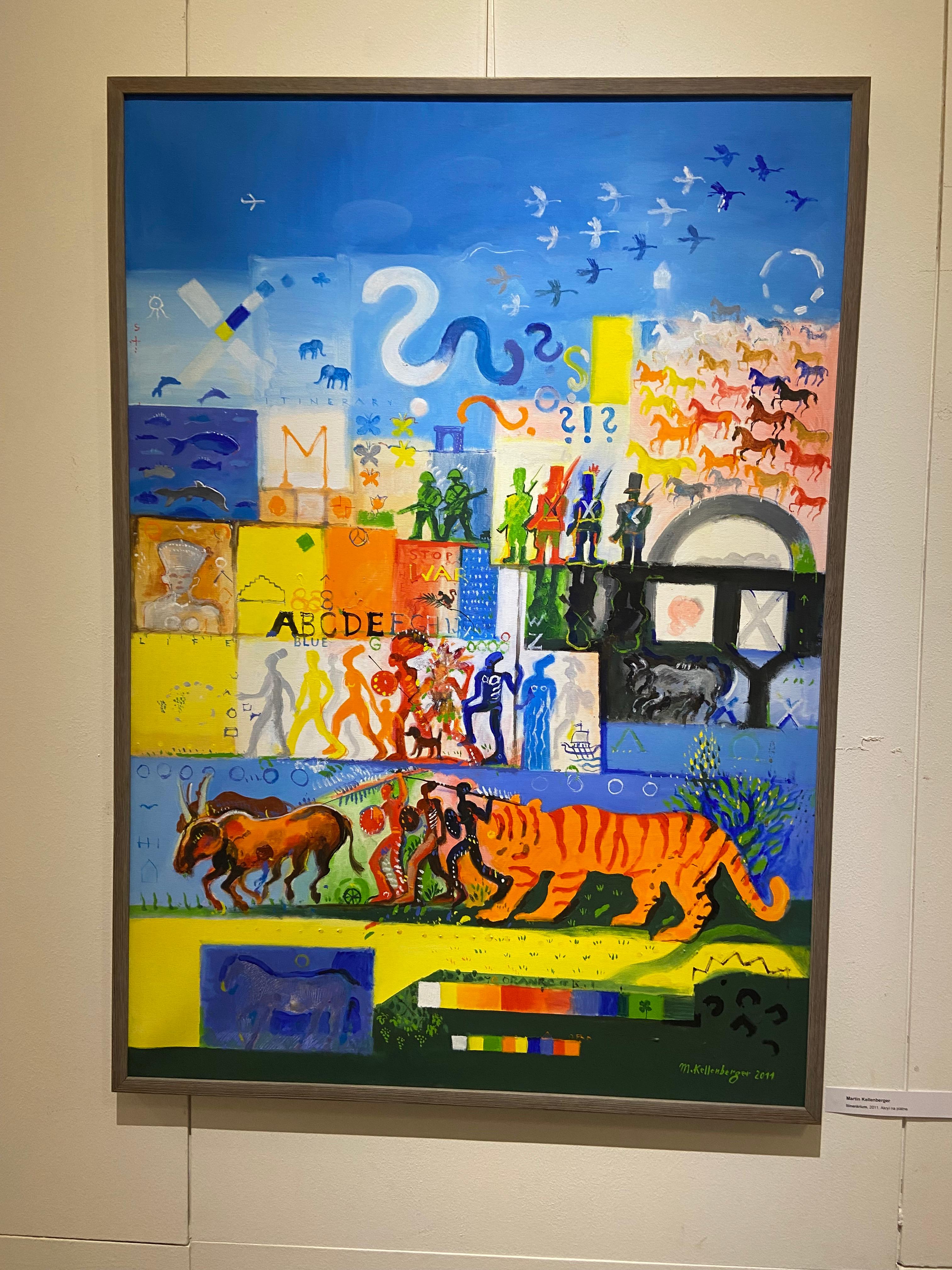 Martin Kellenberger: Itinerárium, 2011, akryl