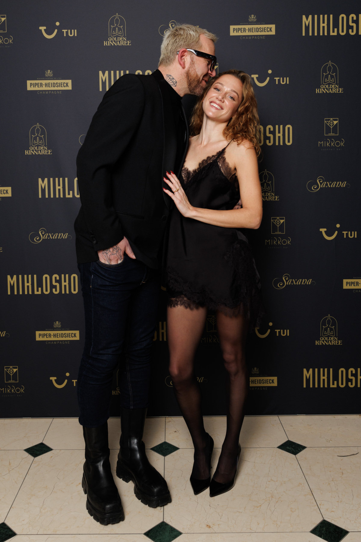 Dizajnér Fero Mikloško a speváčka Emma Drobná.