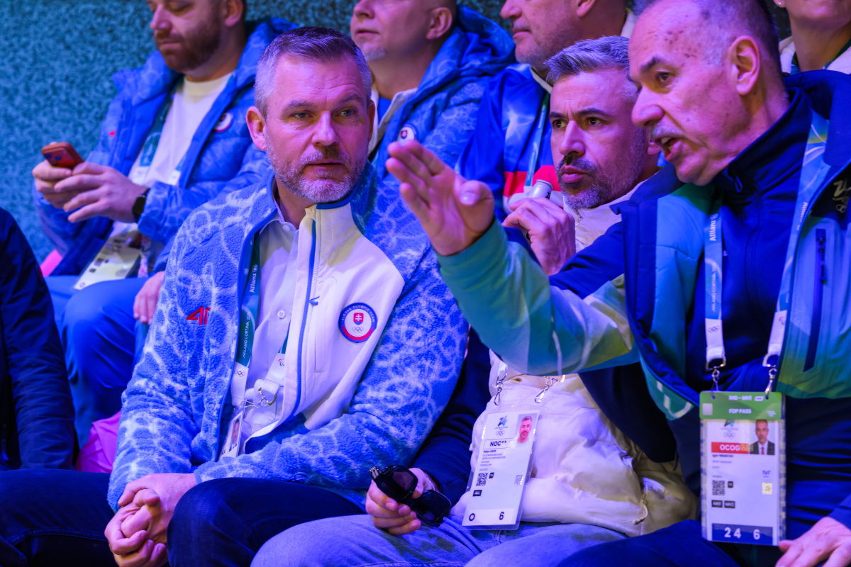 ZOH 2026, hokej, Slovensko, Taliansko, prezident, Peter Pellegrini