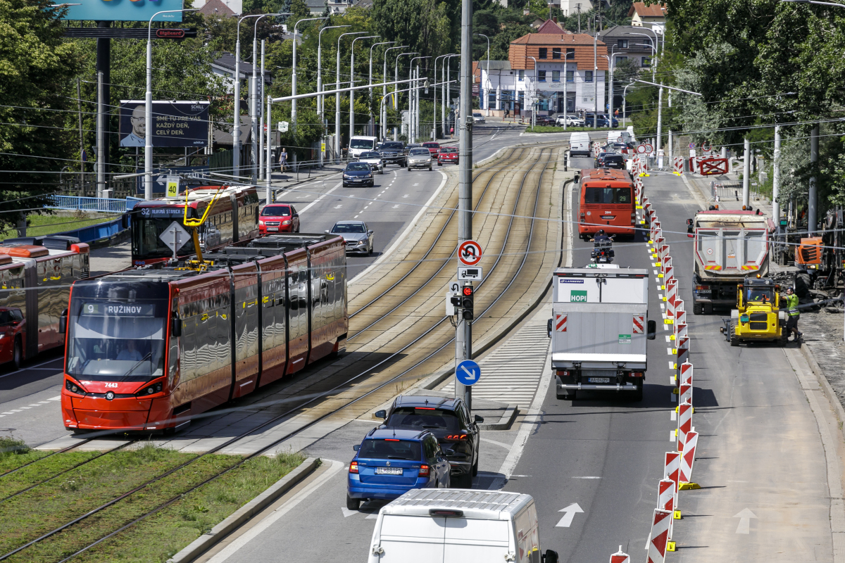 SR Bratislava trolejbusová trať príprava nová BAX
