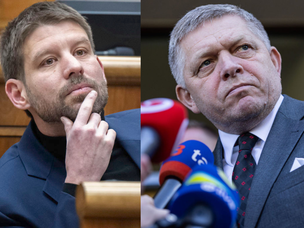Michal Šimečka a Robert Fico