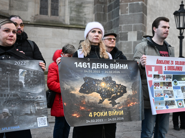 SR Ukrajina Pochod Solidarity Vojna Výročie UARUS