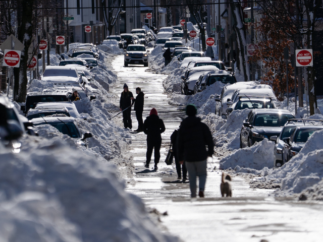 USA Boston počasie sneh zima