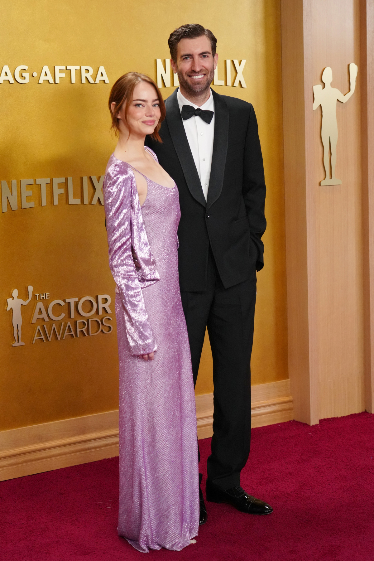 Herečka Emma Stone a jej manžel Dave McCary.