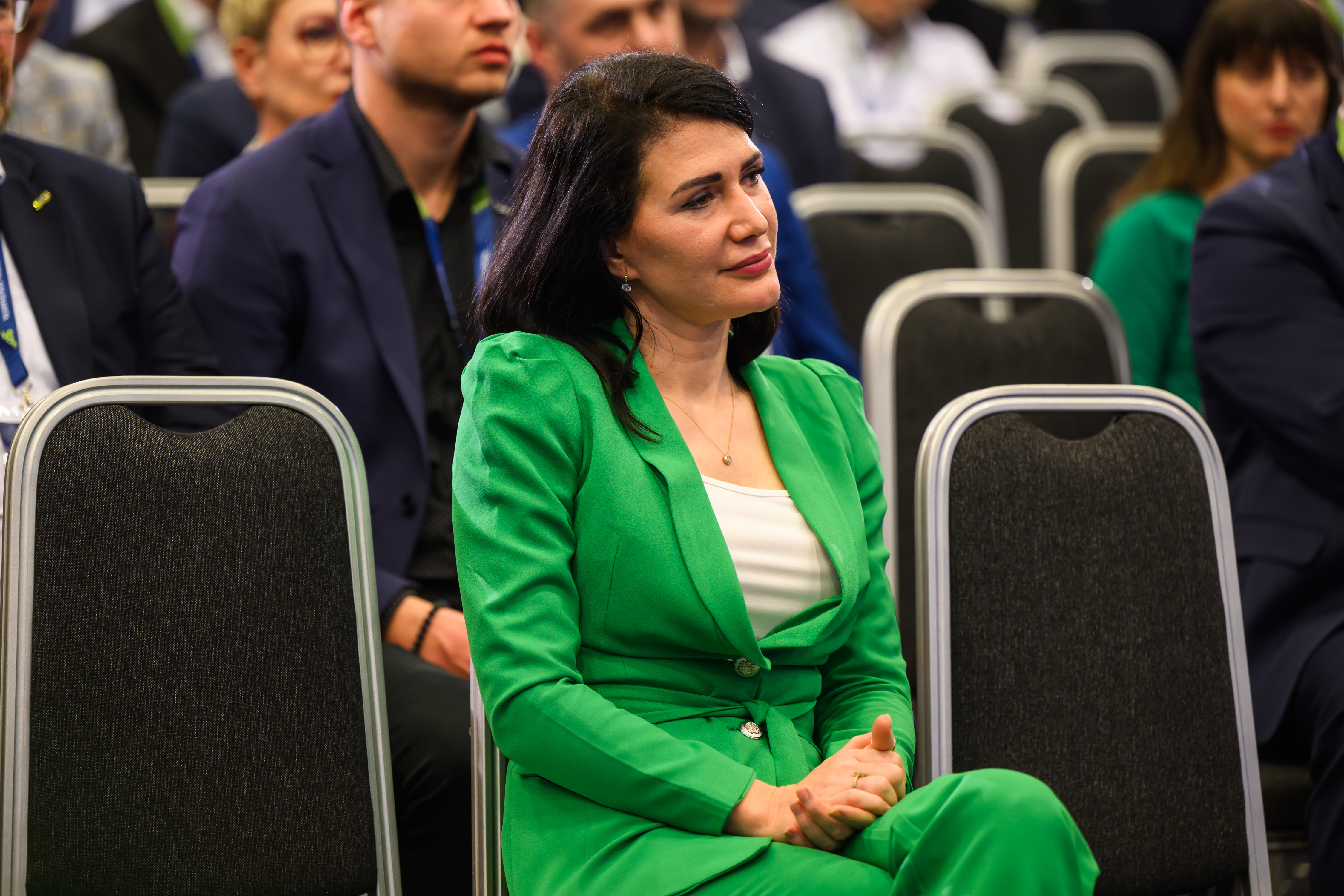 Členka strany Sloboda a solidarita (SaS) Jana Bittó Cigániková počas tlačovej konferencie po kongrese strany Sloboda a solidarita (SaS) v Bratislave v sobotu 7. marca 2026.