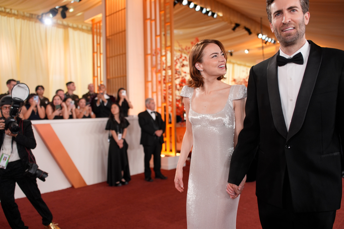 Herečka Emma Stone a jej manžel Dave McCary.