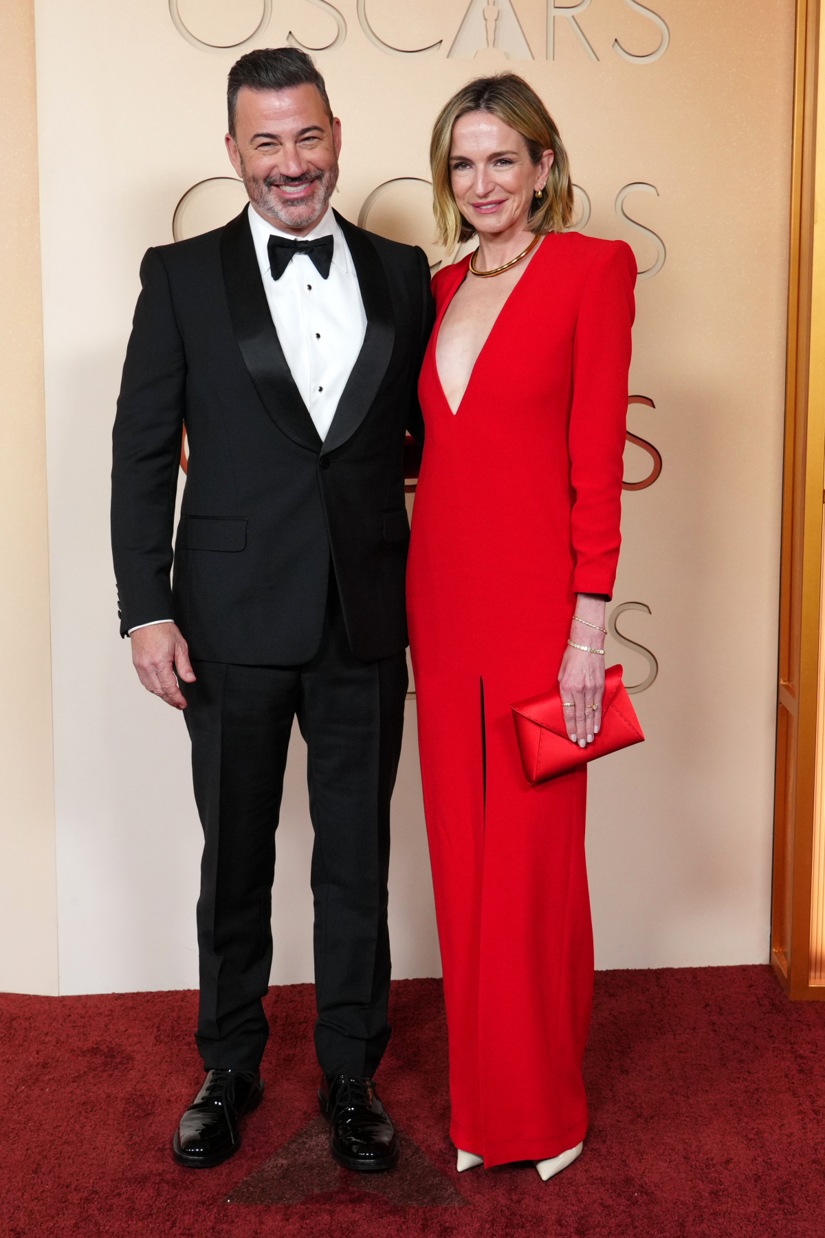 Moderátor Jimmy Kimmel a jeho manželka Molly McNearney.