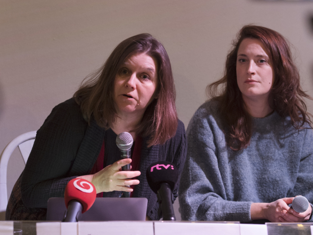 Marta Šimečková vľavo na zábere z roku 2018.