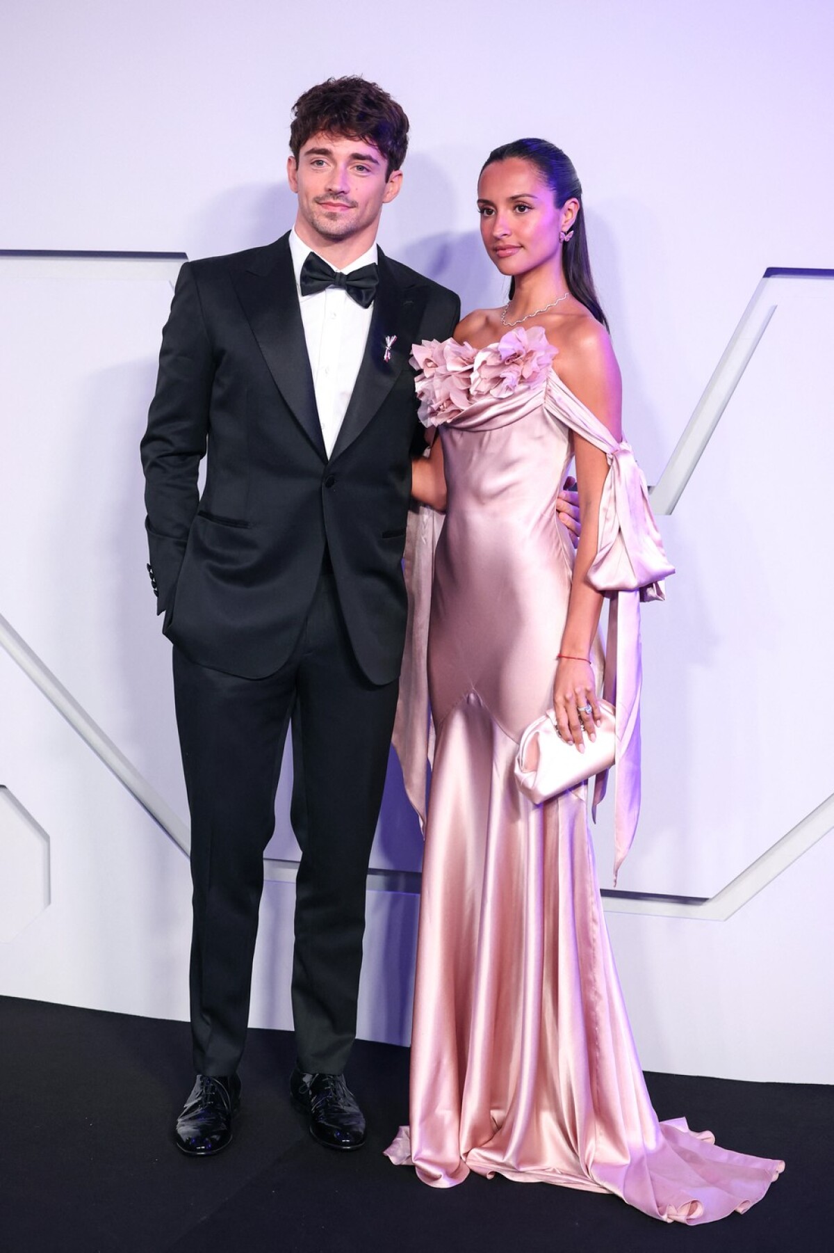 Pilot F1 Charles Leclerc a jeho manželka Alexandra Leclerc 