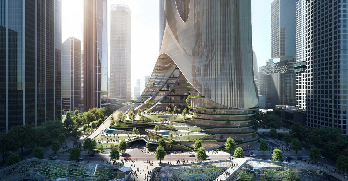 Tower C at Shenzhen Bay Super Headquarters Base  Credit ZHA   Brick Visual 2  1 