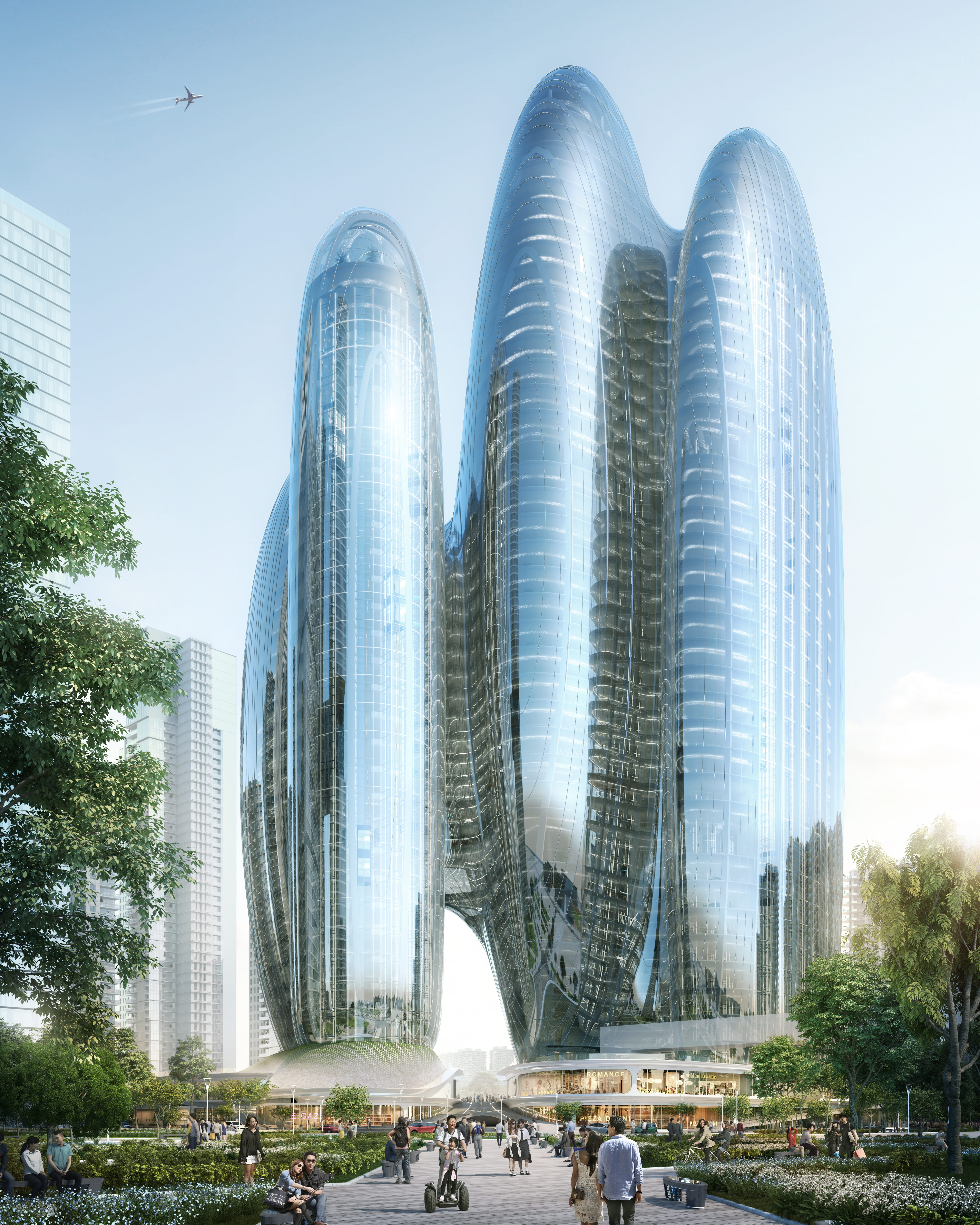 Vizualizácia sídla pre firmu Oppo Headquarters, Shenzen