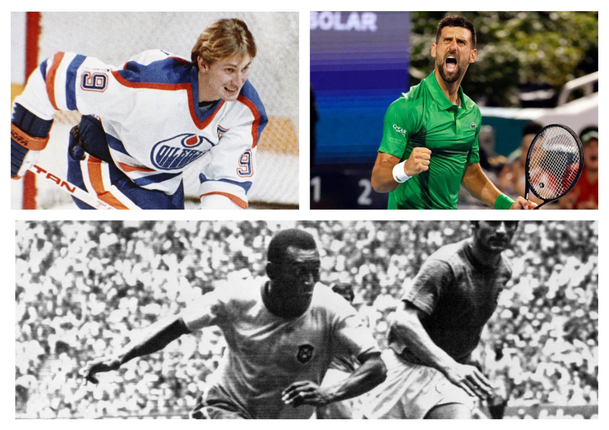 Pelé, Gretzky, Djokovič