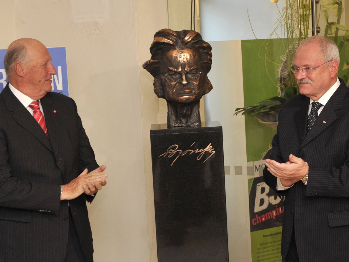 SR Nórsko kráľovský pár Björnson výstava
